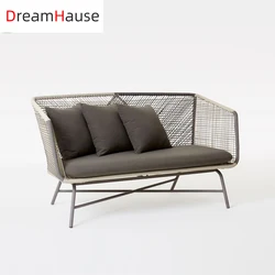 Dreamhaus Outdoor Furniture Rattan Sofa Chair Modern Balcony Garden set Courtyard Hotel Rattan chair Sofa Combination