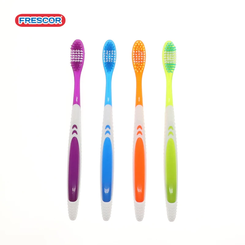 Wholesale Adult Teeth Brush Massage Bristles Plastic Manual Toothbrush with Logo