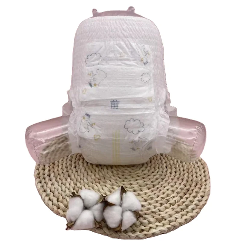 Wholesale Disposable Manufacturers Leak Prevention 100% Bamboo Fiber Sleepy Pants Pull Ups Diaper