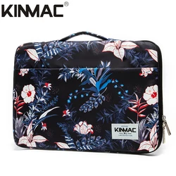 Kinmac Black Plant ladies laptop bag notebook briefcase laptop sleeve bag in water-proof fabric for women 13.3 inch laptop