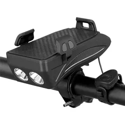 New 4 in 1 mobile stand for bike with battery pack headlight horn