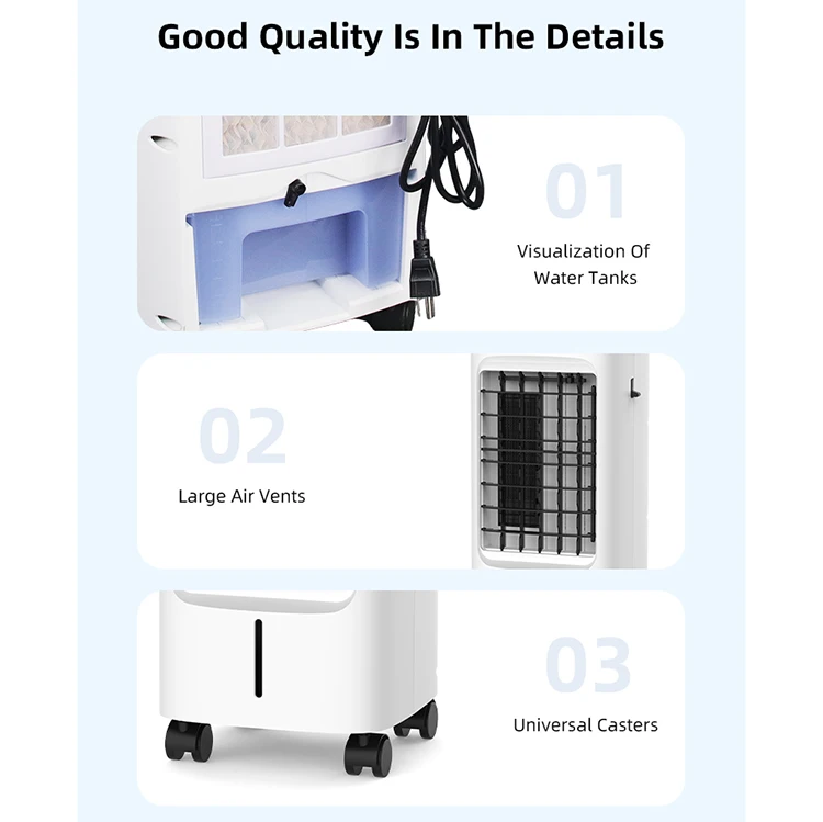 Wholesale energy-saving portable air conditioner indoor and outdoor evaporative min air cooler