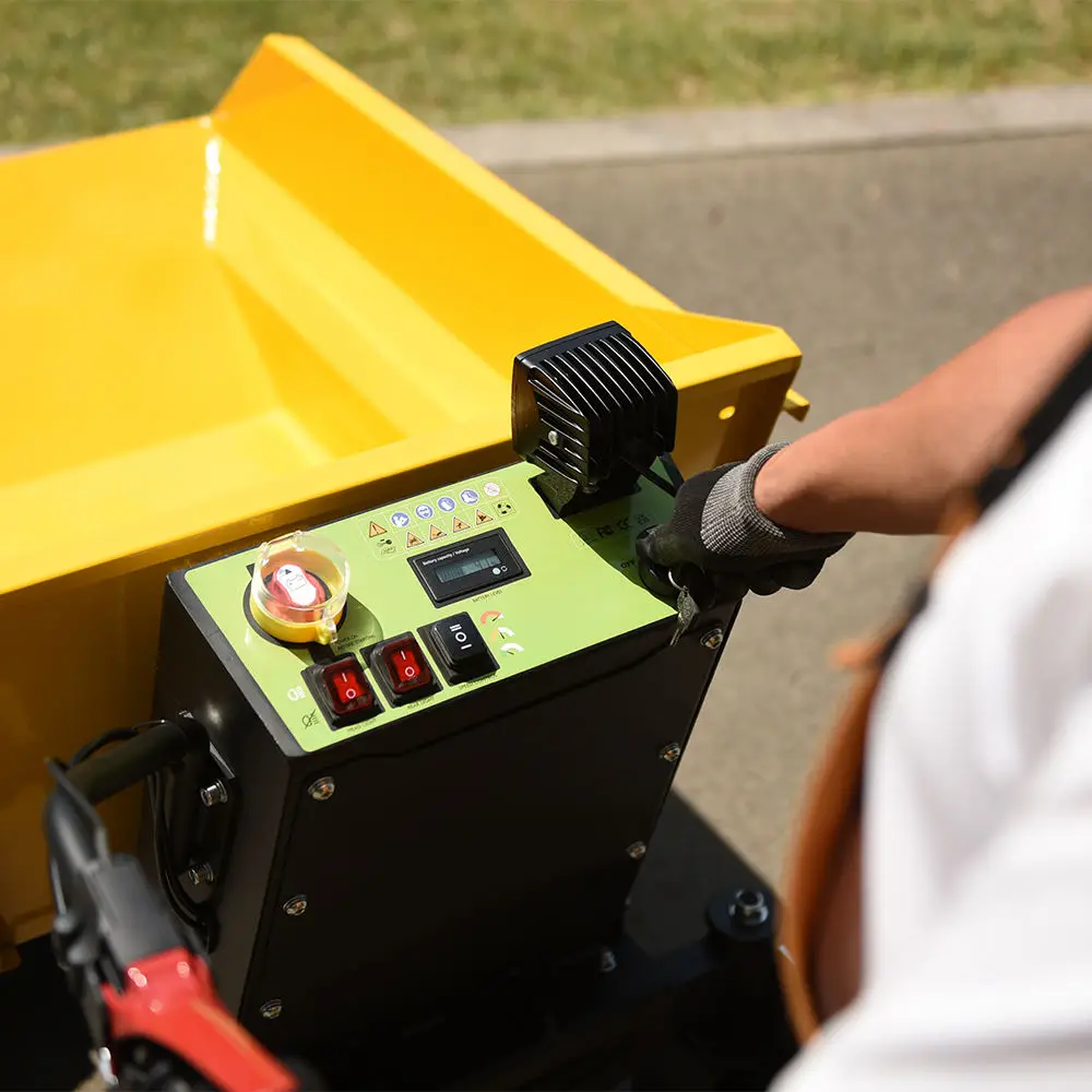 Free Shipping 500KG hydraulic Site Small Truck Loader Mini Electric Power Wheel Barrow Dumper