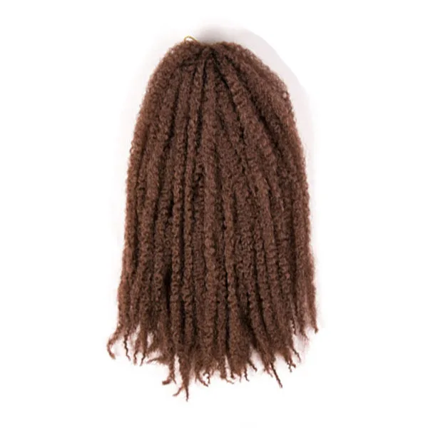 Wholesale 24 Inch Synthetic Fiber Marley Braid Afro Kinky crochet Hair Afro Kinky Twist Hair Marley Hair Braid