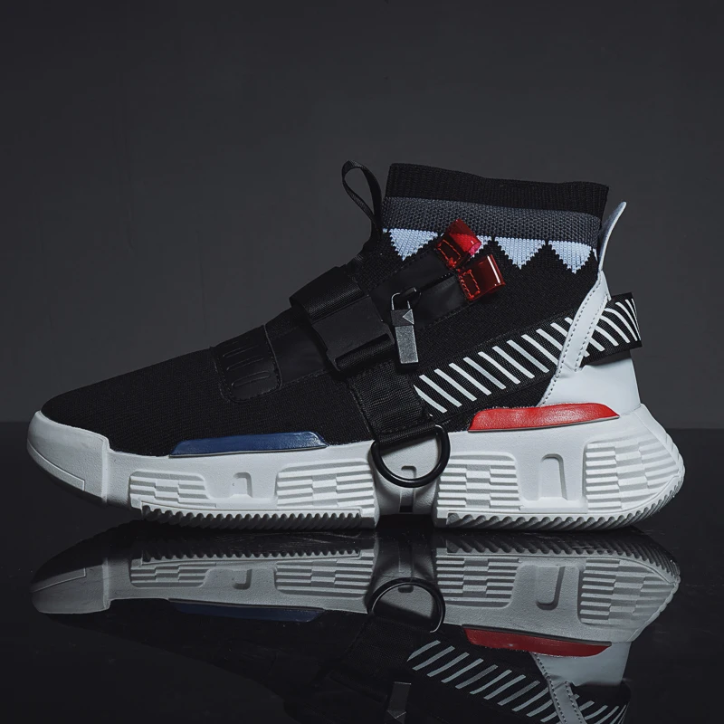 2019 New models hook loop high to help basketball shoes mesh breathable lightweight sneakers,wholesale sports shoes men