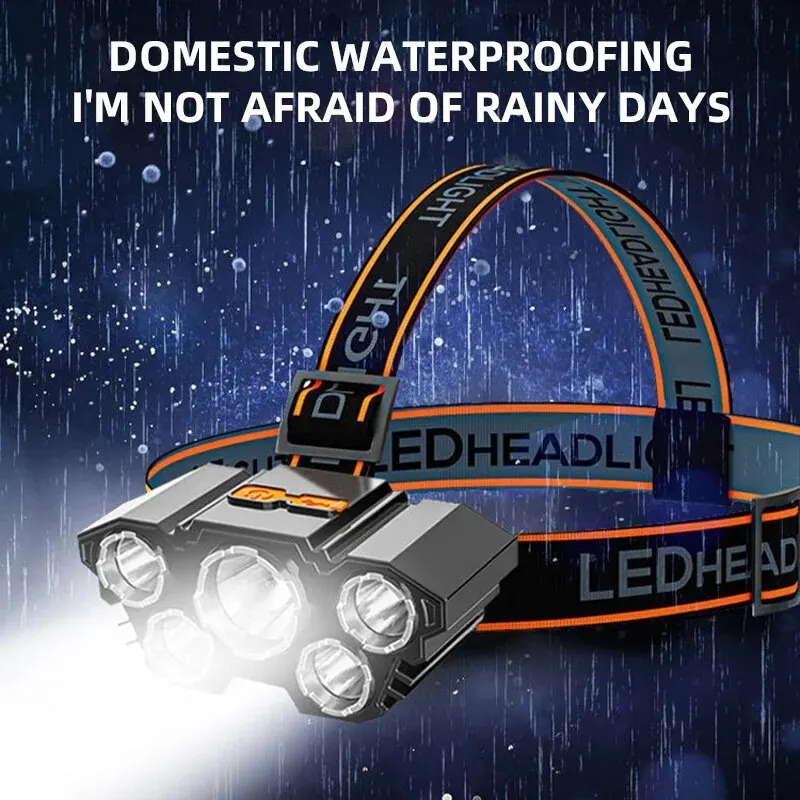 Helius Wholesale Strong Light Lighting Long Range Head Torch Outdoor Fishing Light Rechargeable Headlamps