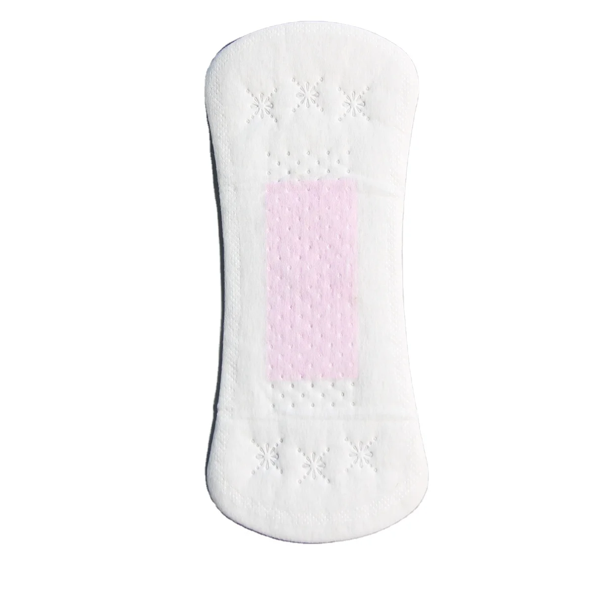 Wholesale customization ultra thin wingless disposable biodegradable panty liner for women