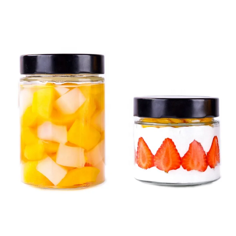 
Stocks 500g 380ml glass honey bottle/jar storage jam sauce canned pickle glass jar with metal lids cheap price candle jars 