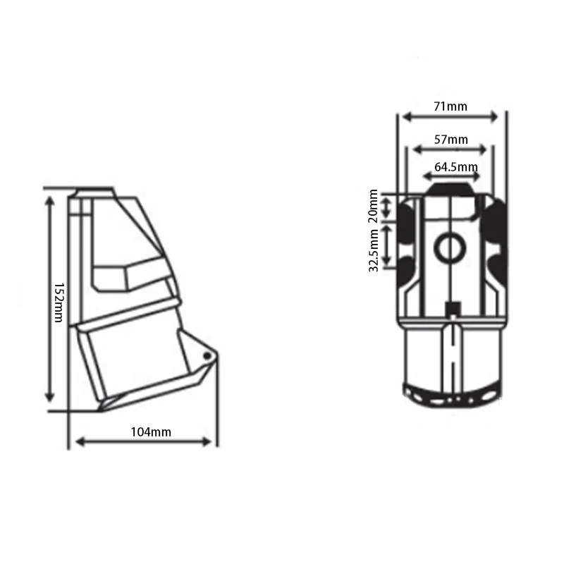 IP44 multi plug switch sockets multi socket 3P+E open installation outdoor industrial socket