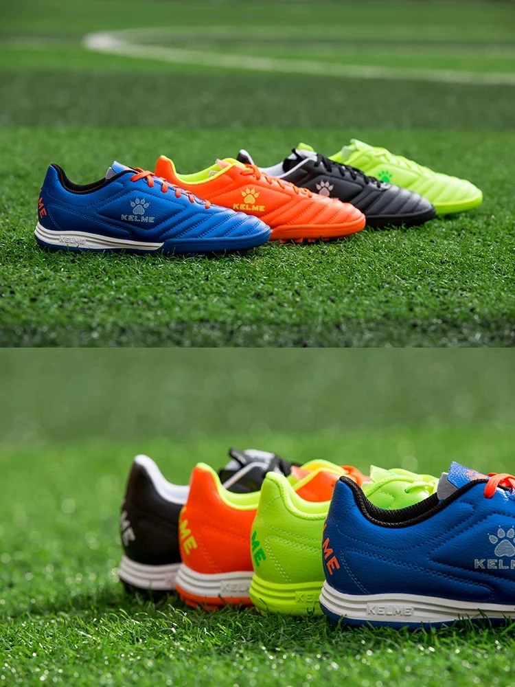Детская футбольная обувь KELME футбольные бутсы оригинальные детские белые профессиональные