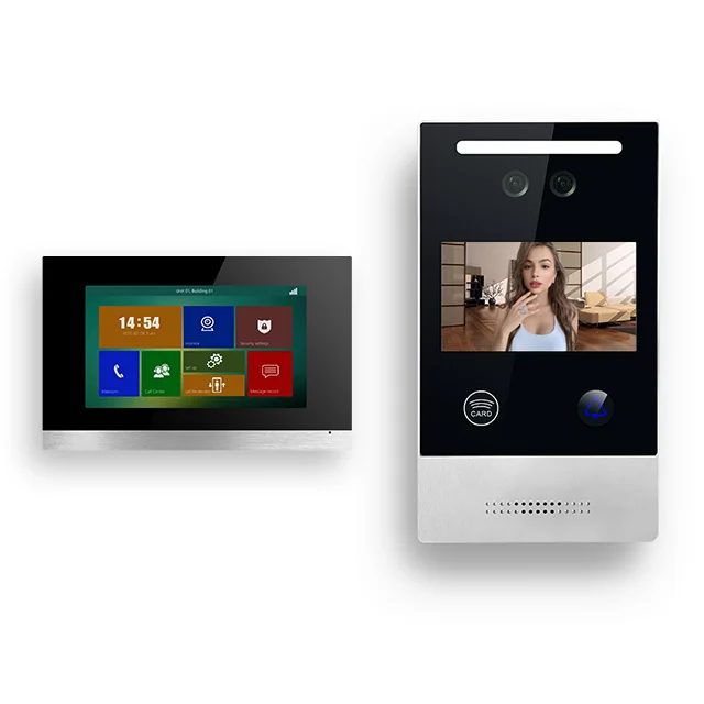 RJ45 connection ip video interphone for building apartment house