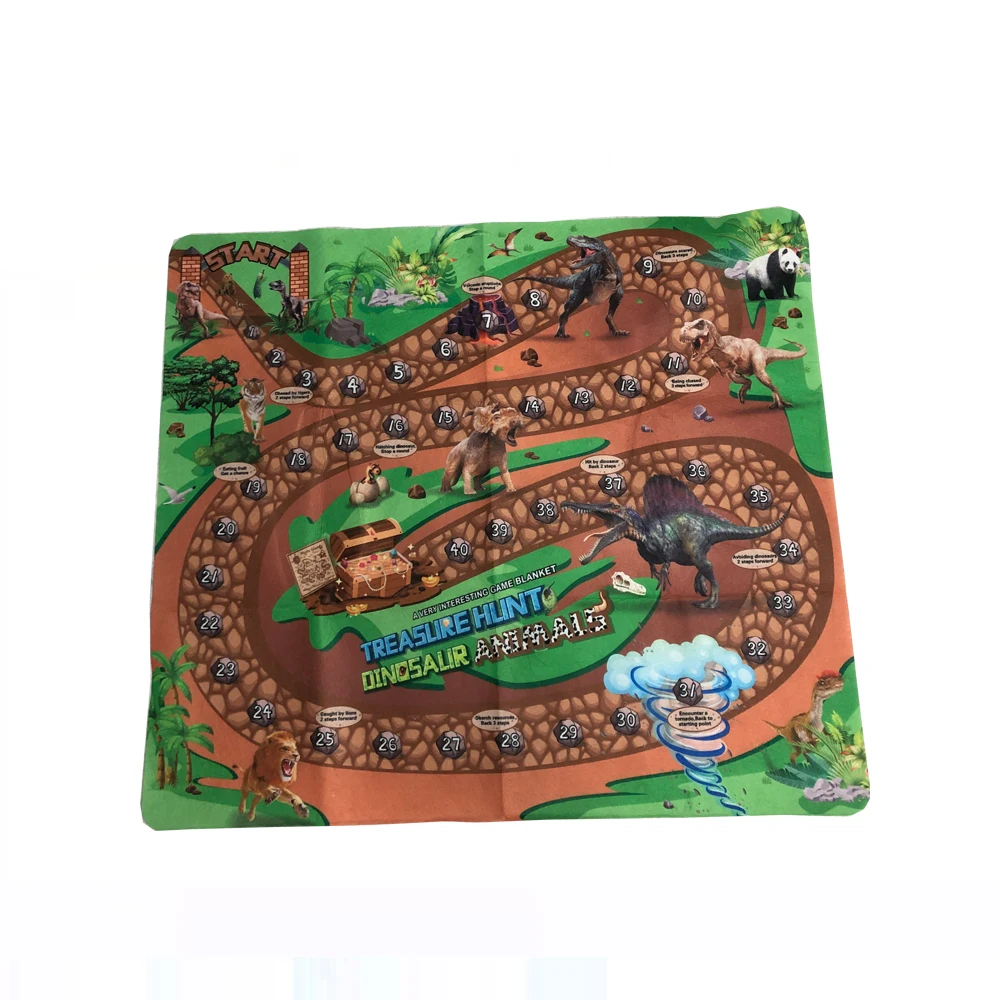 Wholesale Best Sellers  Dinosaur Theme  Modern Ludo/Treasure Hunt Game Play Mat