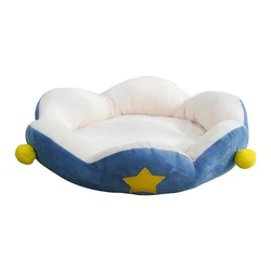 Relaxlines Dropshipping portable pet cage Calming Pet Bed Flower Crochet Cat Beds