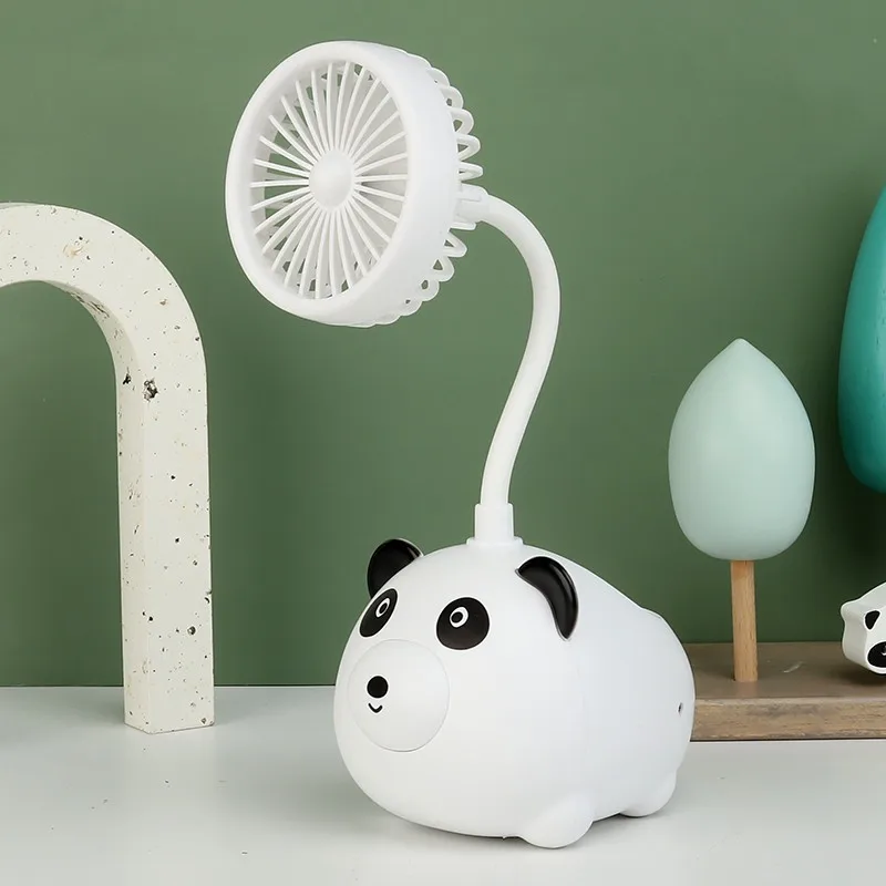 Cute Cartoon Mini Desk Fan USB powered desktop fan Pen Holder