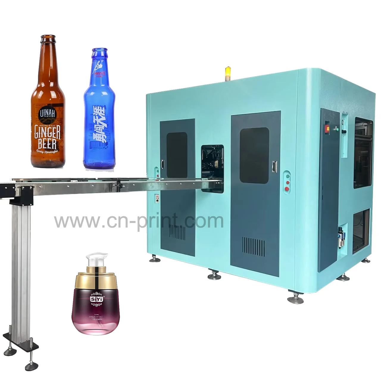 High Accuracy Bottle Automatic Screen Printer Silk Screen Printing Machine for Glass Plastic Metal Container
