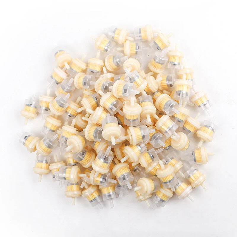 Motorcycle GY6 pedal off-road ATV ATV scooter gasoline filter with magnet oil cup filter element yellow