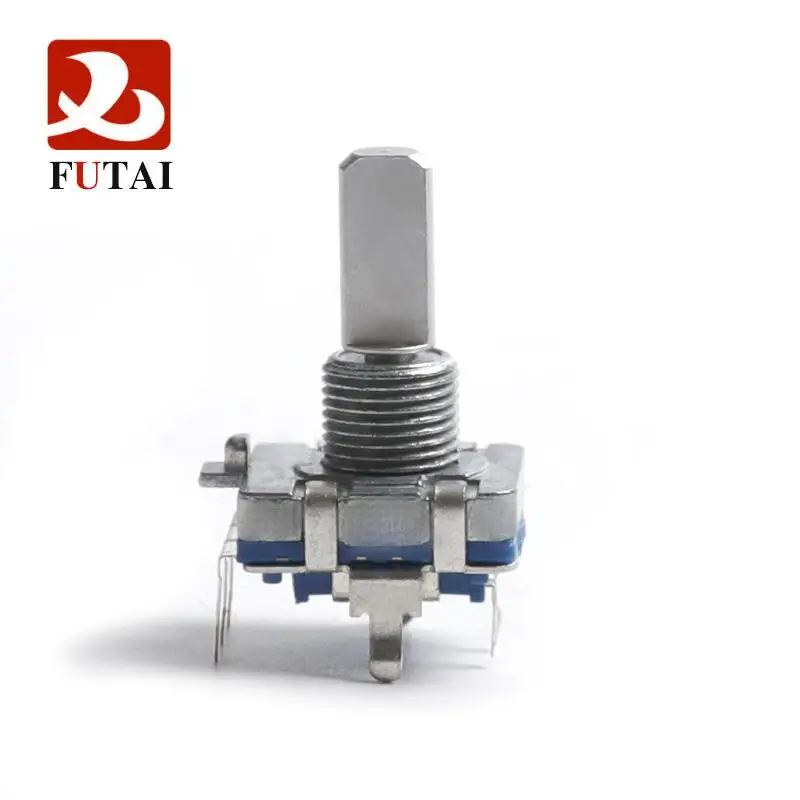 360 Degree Rotary Encoder Switch EC16 Encoder Audio Coding 5Pin Handle Long 20MM Push Switch