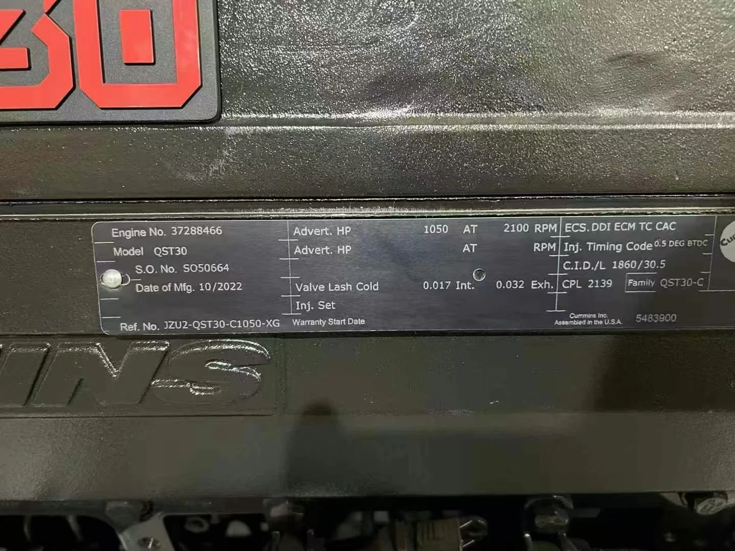 Оригинальный Новый QST30 QST30-C полный двигатель в сборе SAA12V140E-3 двигателя экскаватора для Cummins Komatsu PC2000 и HD785-7
