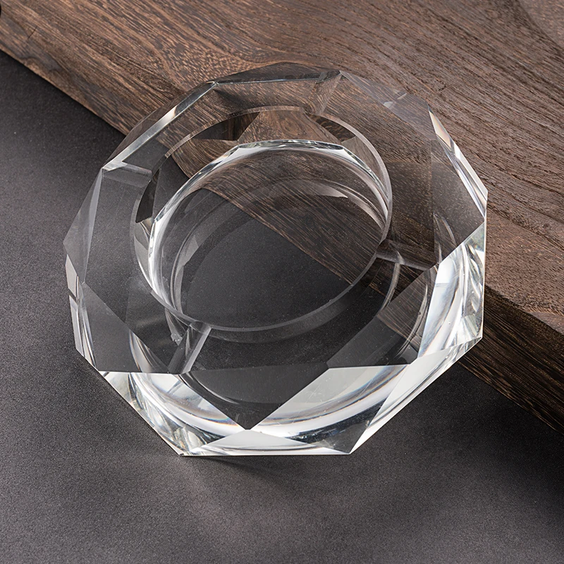 2022 private logo custom cigar crystal glass ashtray retail ashtray