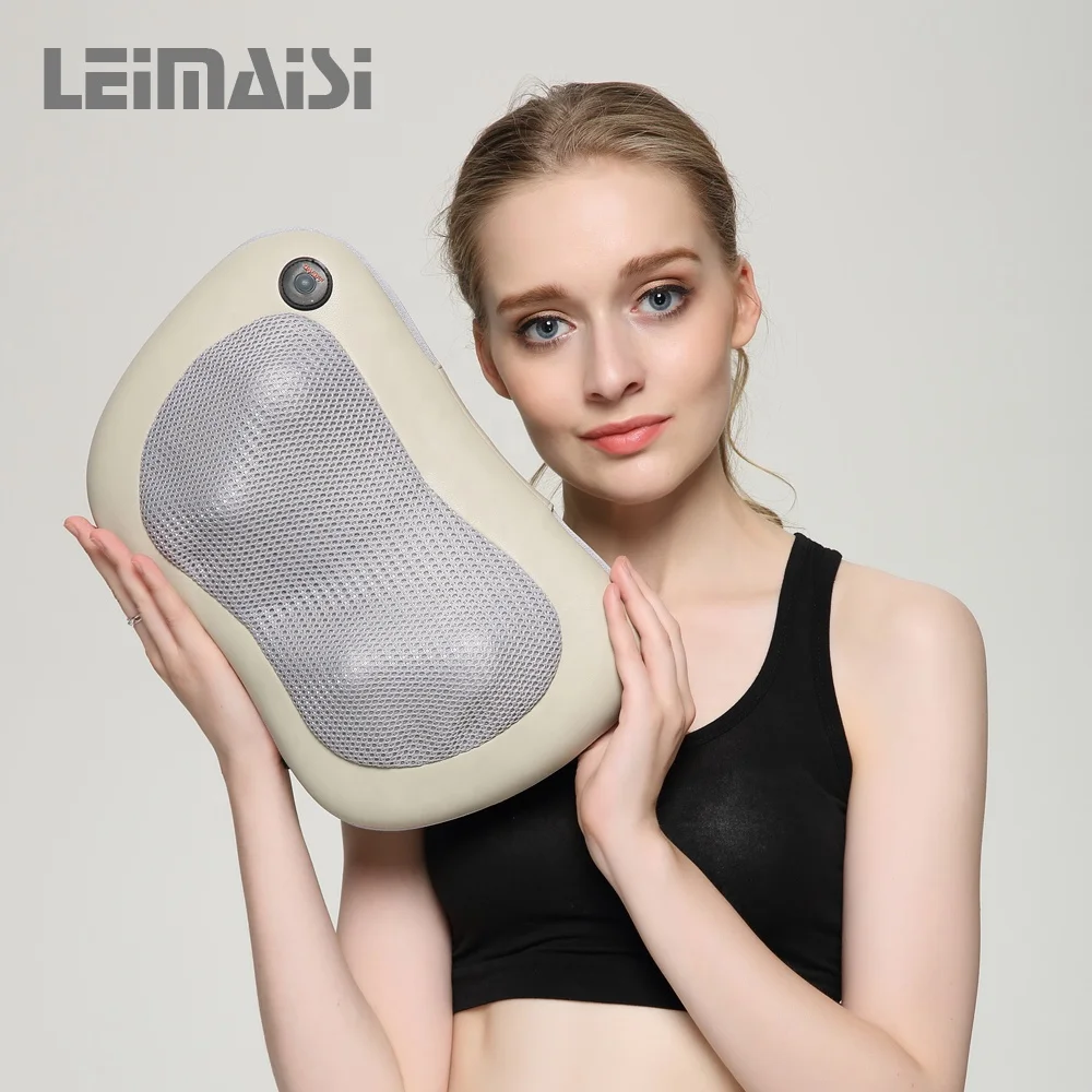 Hot Sale Portable Wireless Car Home Magic Shiatsu Travel Massage Pillow