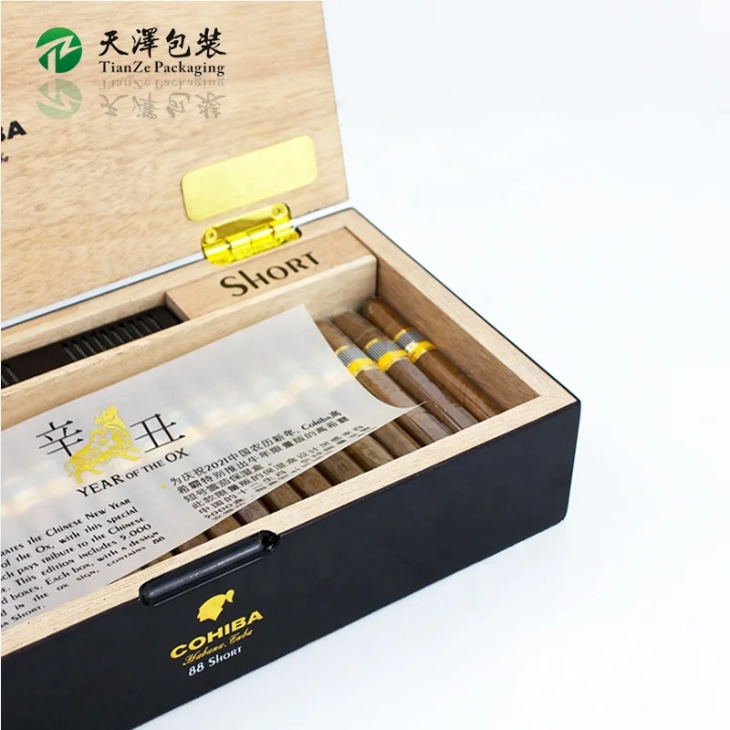New Design Luxury Cigar Box Cigar Storage Case High glossy Wooden Cigar Humidor