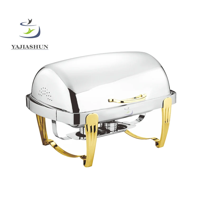 Elegant buffet equipment chafing dishes stainless steel buffet warmer hot pot sets food warmer for sale