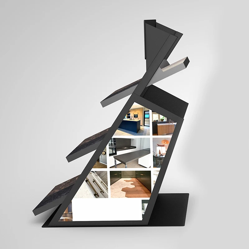 Tile Sample Display Rack Stone ceramic tile display stand for tiles used
