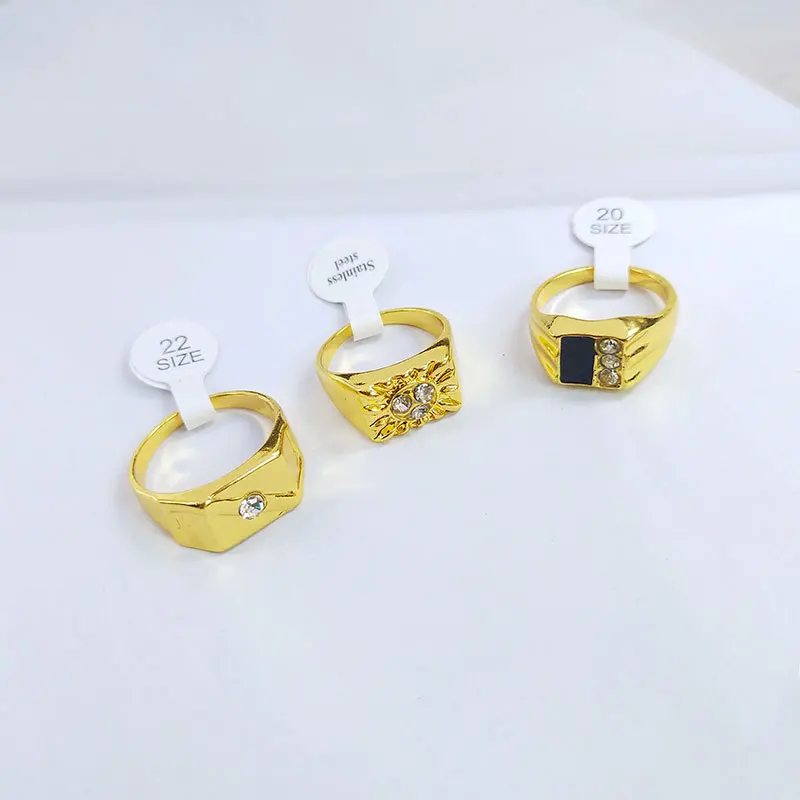 Оптовая продажа, мужские металлические кольца, мужские золотые кольца, ювелирные изделия в подарок
