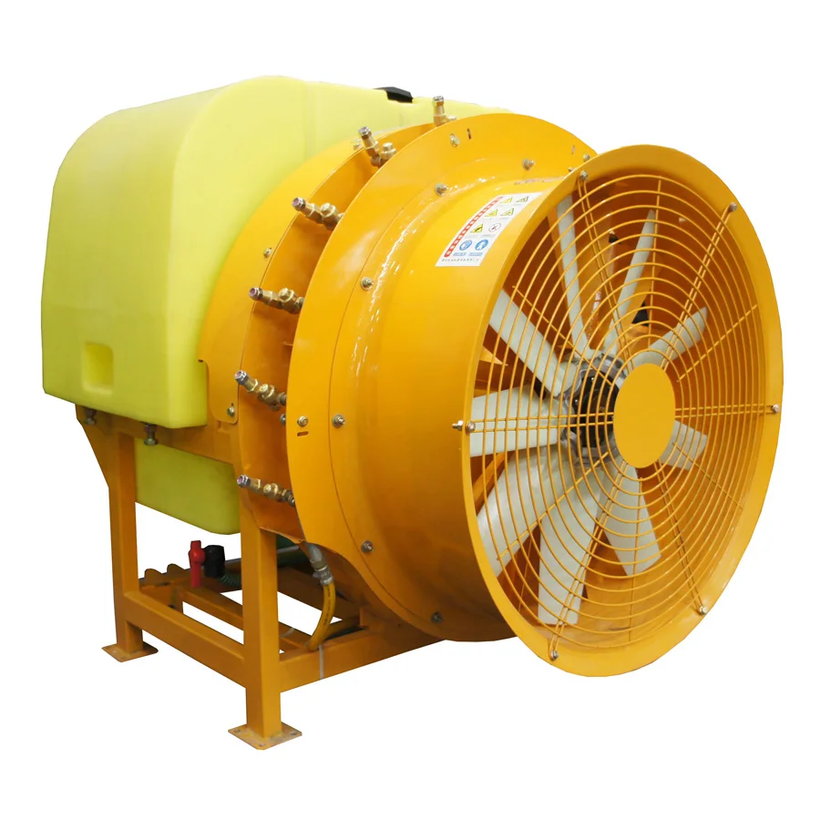 Agricultural tractor 3 point linkage mounted air blast power sprayer