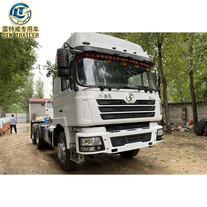 Низкая цена shacman F3000 использованный 380hp 6x4 тяжелый грузовик головной прицеп тягач для продажи
