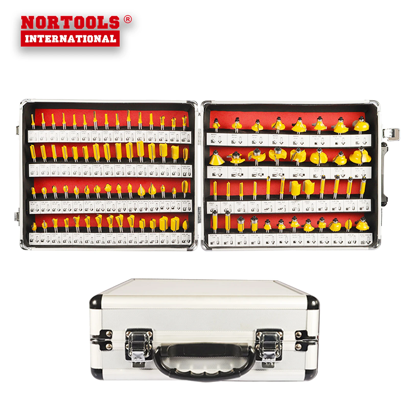 Hot Sales 100PCS Straight Cove Flush Wood Router Bit Set