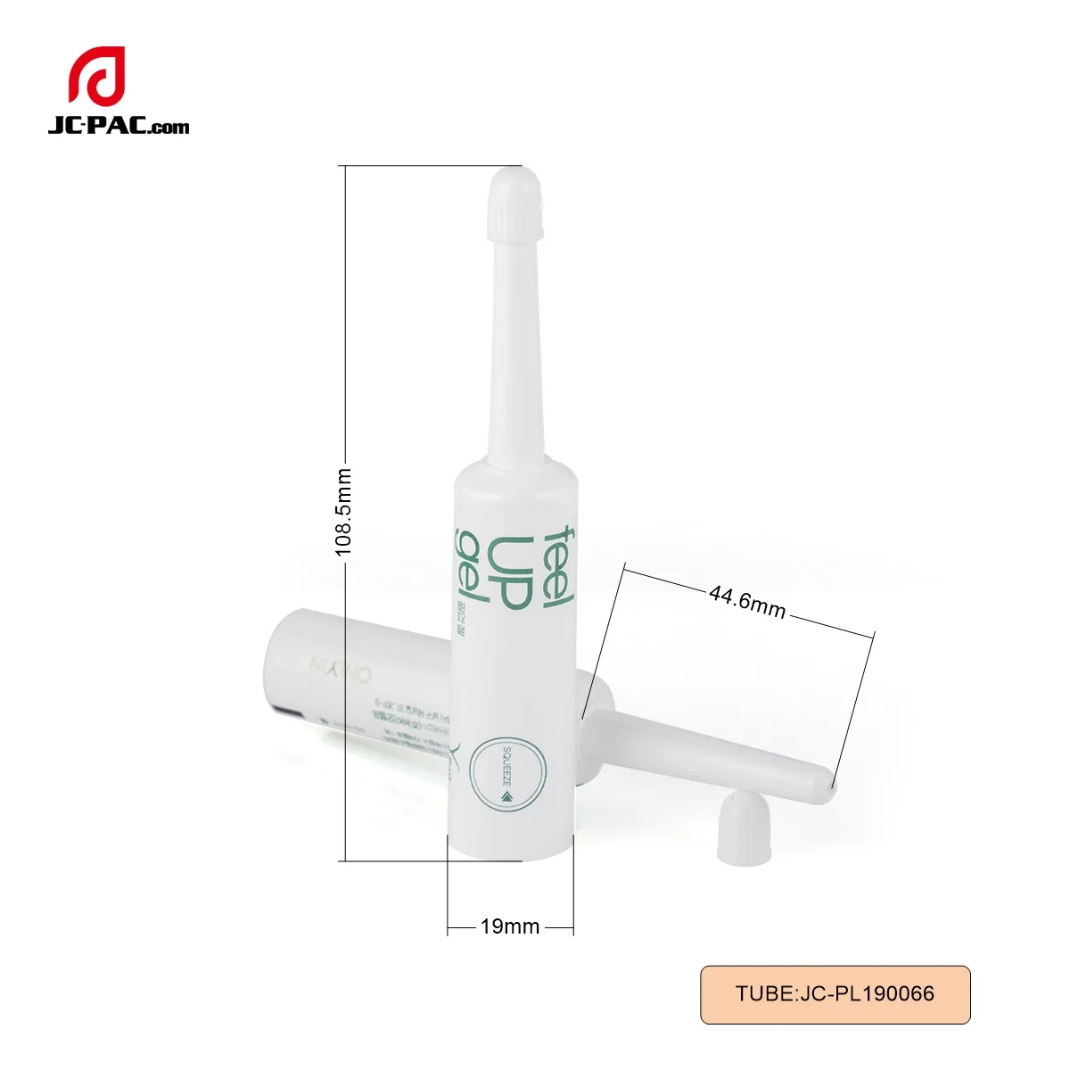 19mm Diameter Interesting Good Quality 5ml 10ml Long Nozzle Useful and Eco-friendly Round New Arrival Vaginal Gel Pharma  Tube