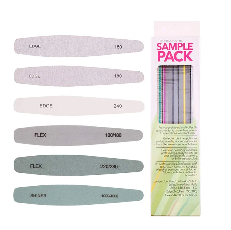 Bview Tools Amazon Professional 6 Pcs Stainless Steel Buffer Block Manicure Tools Pedicure Nail file For Nails Designing