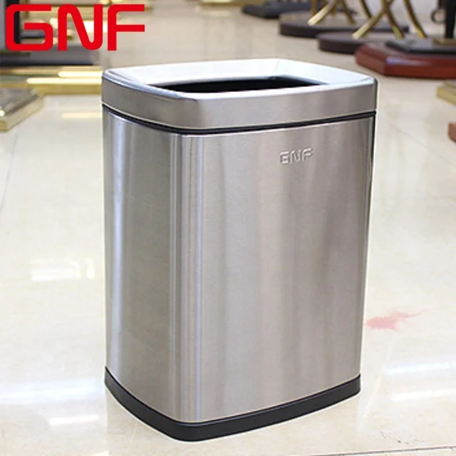 GNF plastic and stainless steel hotel 6L waste bin