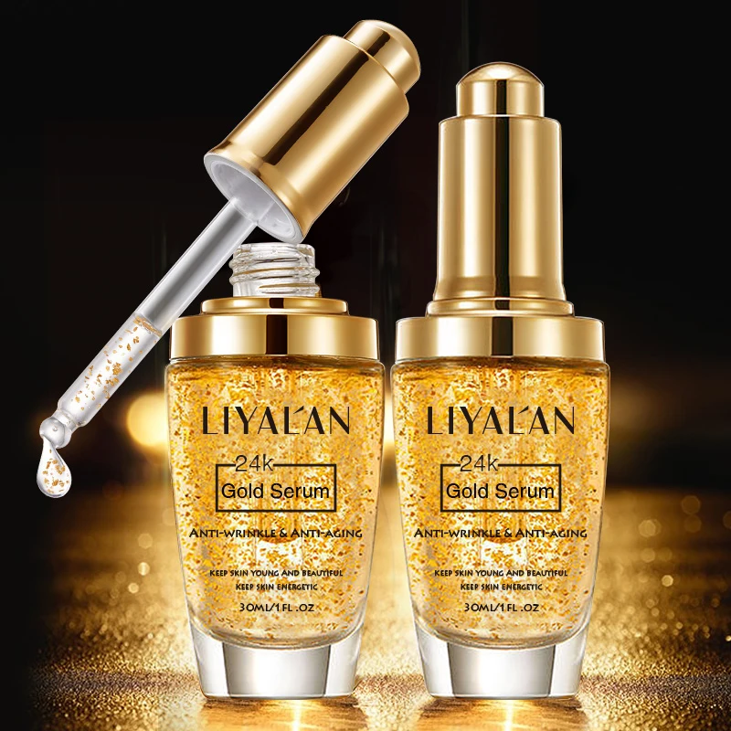 Skin Care Face Brightening Tightening Moisturizing Firming Anti Aging Skin Care Lift 24k Gold Face Serum