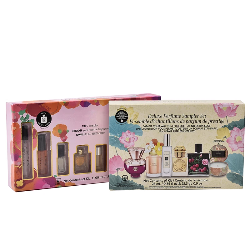 Custom Biodegradable Coated Paper Christmas Eve Gift Packaging Paper Box Cosmetic Gift Box for Christmas With Plastic Tray