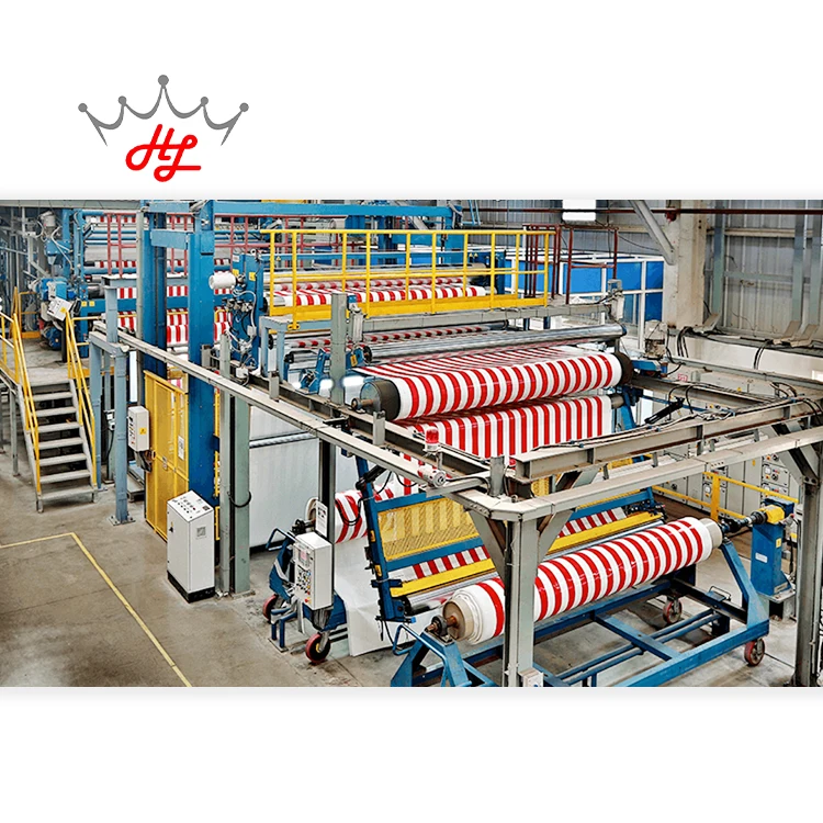 HL 1000D PVC Fabric Tarpaulin 1mm PVC Tarpaulin Striped Awning Fabric for Awnings