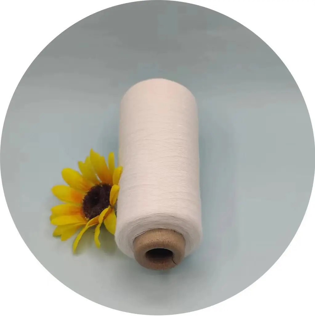 Functional Texteil Yarn Raw White Flame Retardant Viscose Fiber Yarn 100% FR Viscose Yarn for Curtain