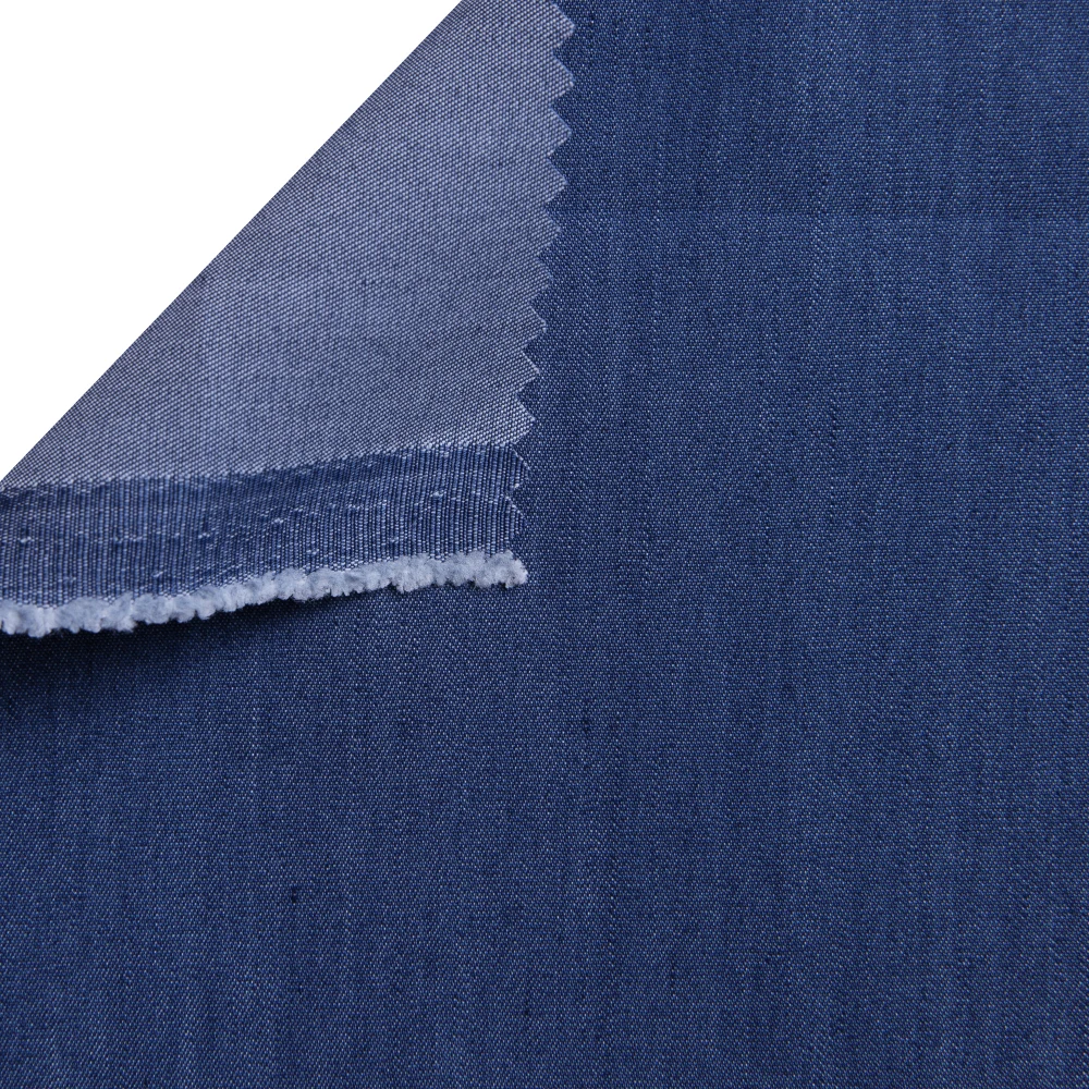 Best Selling Stock Service Comfortable Lyocell Nylon Belended Denim Fabric For Pants Dress Coat