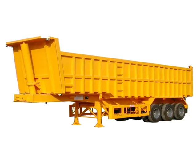40/50T hydraulic Transport Stone 8/9/10/11m Dump Tipper Semi Trailer