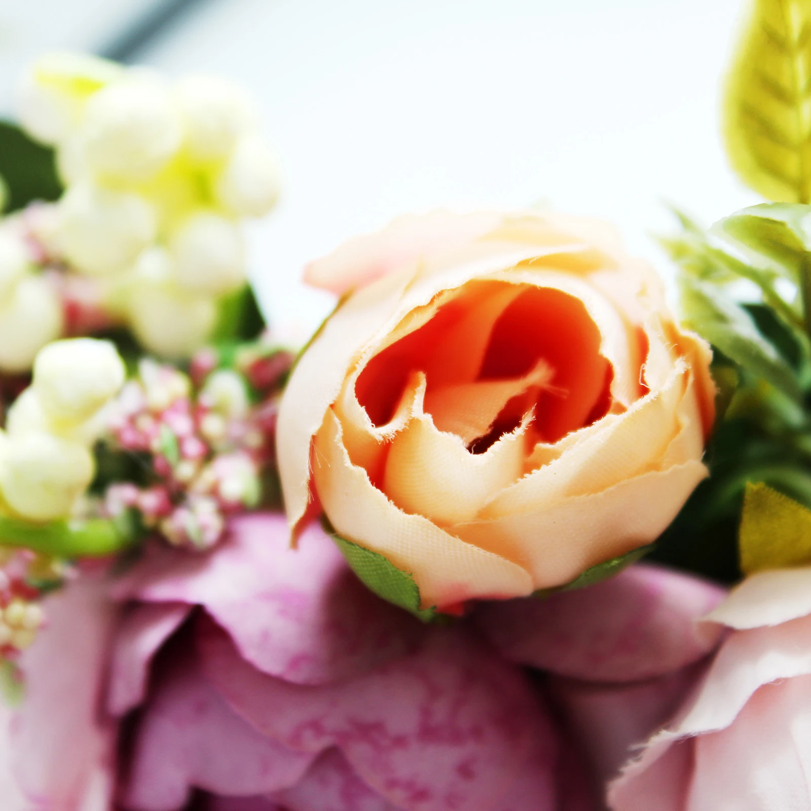 2784E Wholesale Party Flower Girl Tiara Festival Floral Headband Boho Wedding Flower Crown