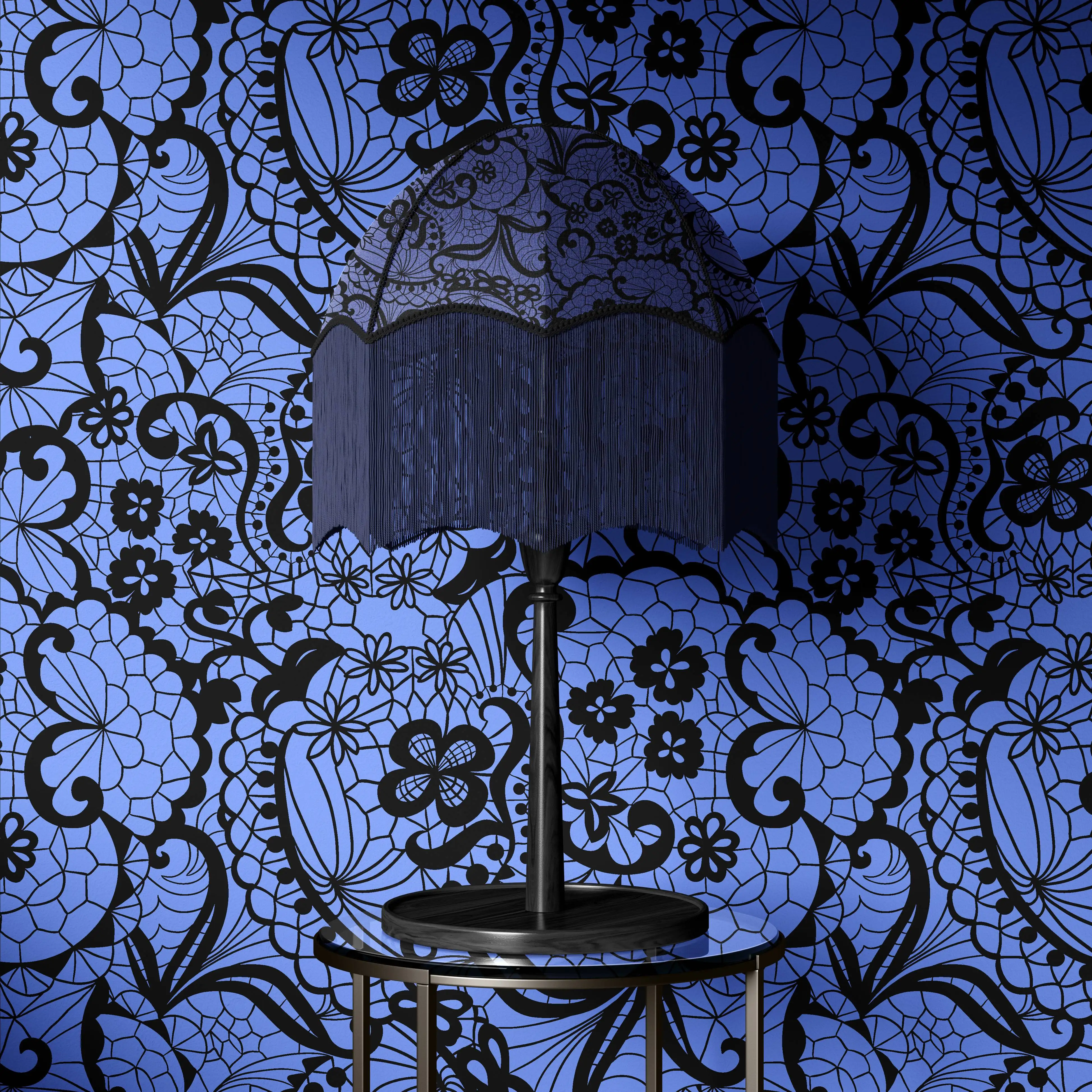 100% Cotton Poplin Dark Black Lace Designs Floral Cotton Digital Printing Fabrics Dress Material