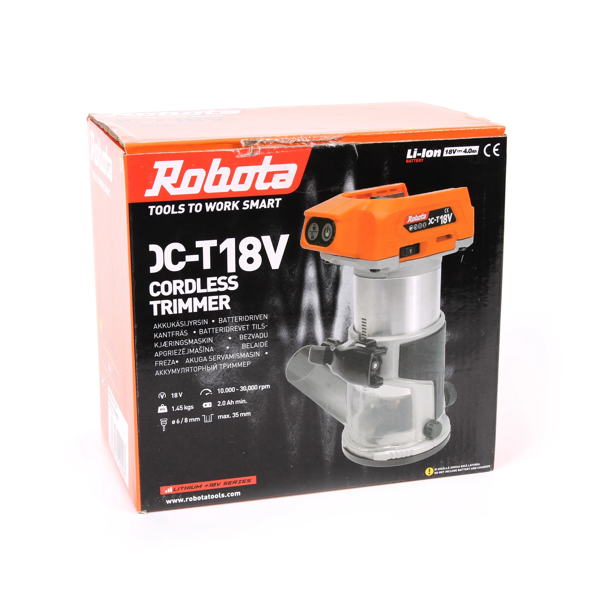 ROBOTA DJ-T 18V Аккумуляторный Триммер беспроводной маршрутизатор