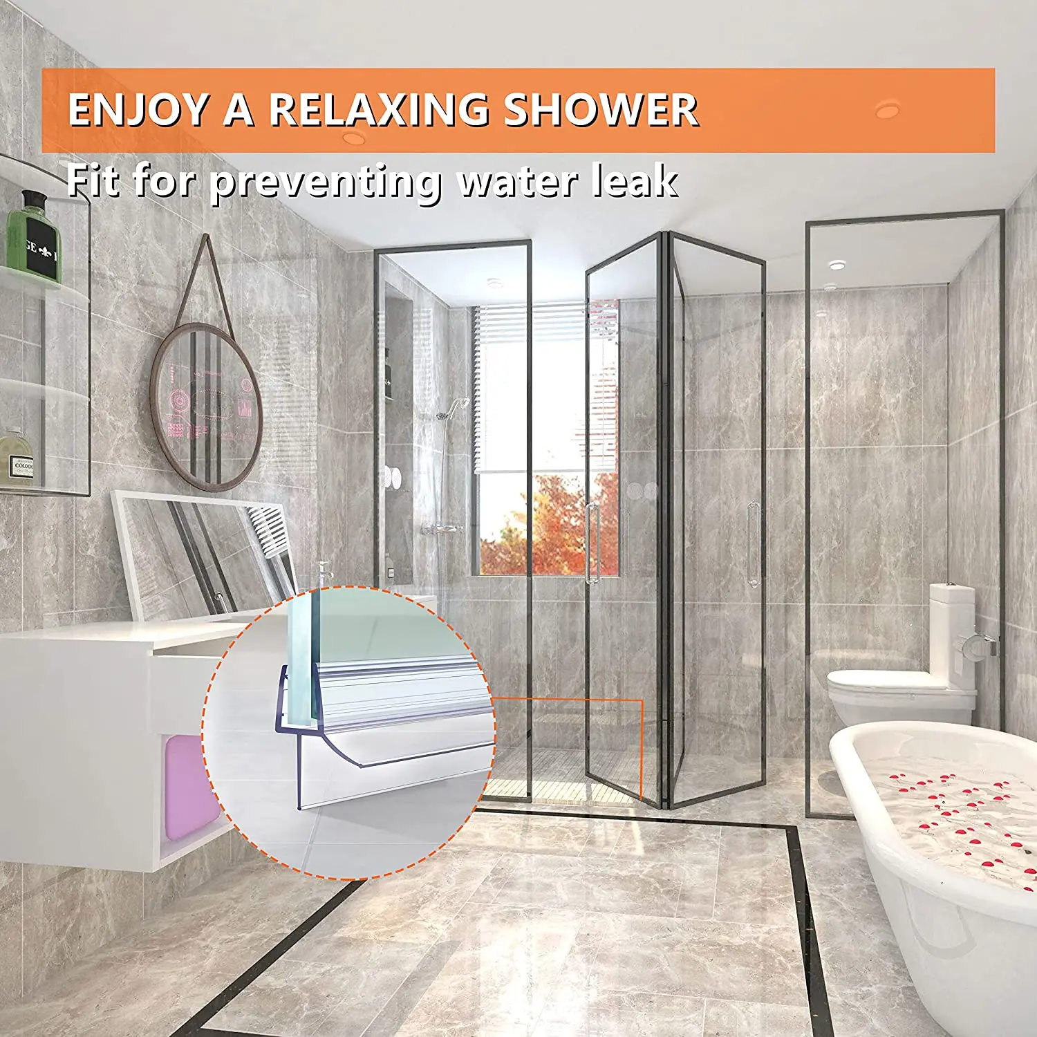 GUIDA 513093 China Manufacturer Rubber PVC Plastic Seal Strip For Shower Room Glass Door H A U Type Sealing Strip