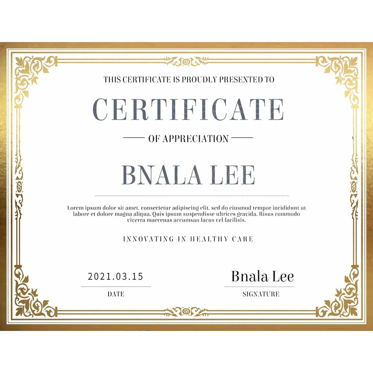 Anti-counterfeiting customized pattern watermark paper certificate hologram certificate.