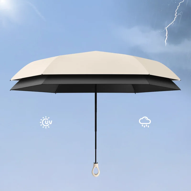 Manufacturer Wholesale Flower 5 Folding Umbrella Ultra Light Mini Sun Protection Umbrella Portable Ring Handle Pocket Umbrella