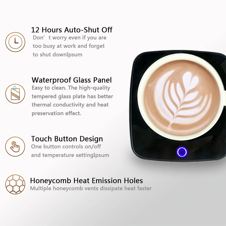 Smart USB Gravity Sensor Switch Electric Beverage Tea Coffee Cup Mug Heater Heating Plate Warmer