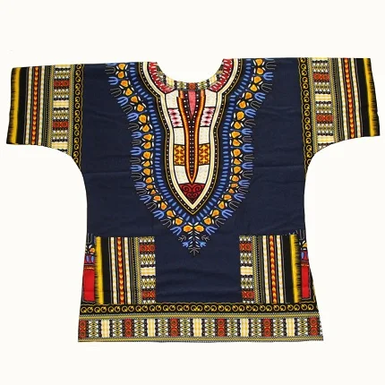 Wholesalers of Multicolor  100 % COTTON UNISEX AFRICAN DASHIKI SHIRTS FOR MALE AND FEMALE WOMENS