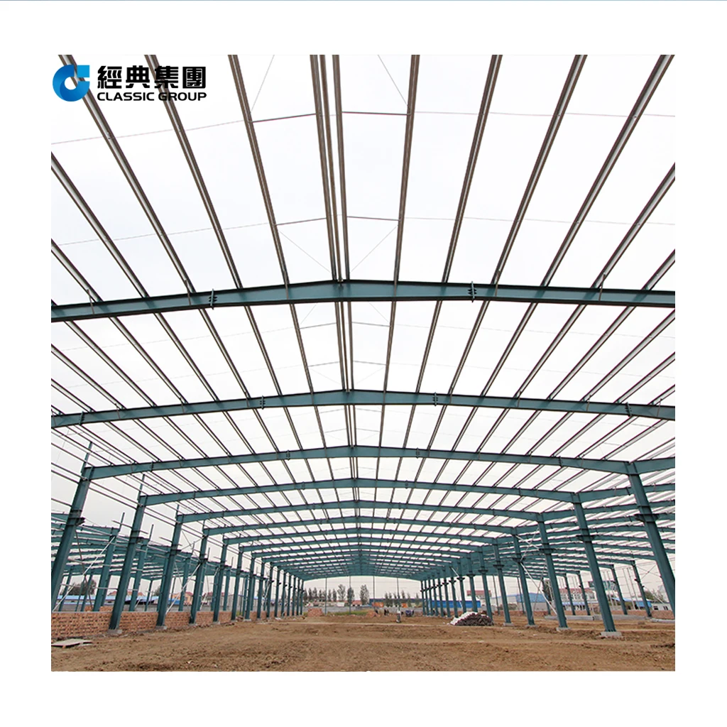 Prefabricated Industrial Sheds Large Span IPE  STEEL STRUCTURE Warehouse