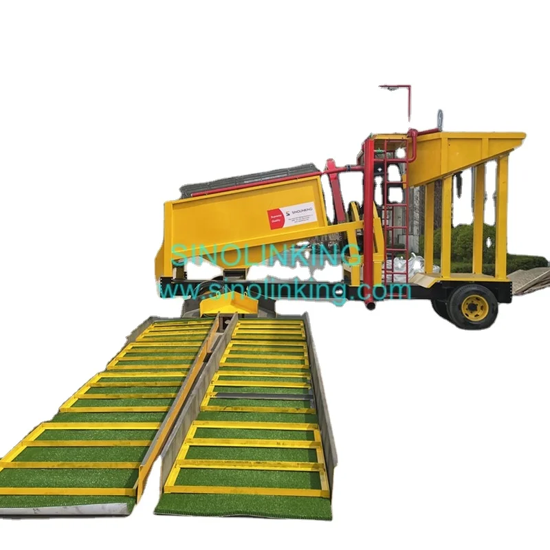 Africa Alluvial Gold Trommel Washing Plant Mining Machine